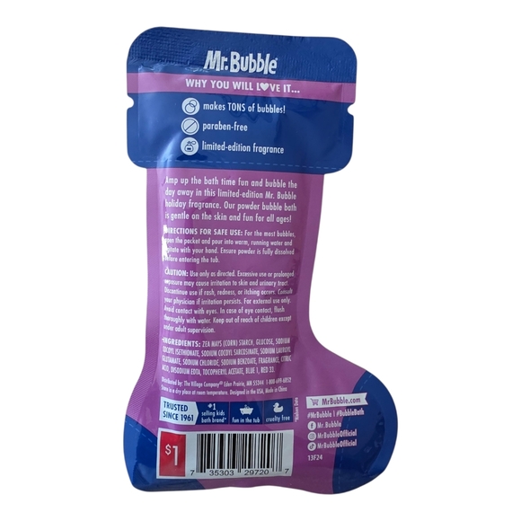 Mr. Bubble Powder Bubble Bath Grape Glow Berry Blizzard Strawberry Snowball - Picture 4 of 9